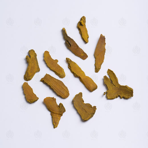 Curcuma (Jiang Huang), vue de côté