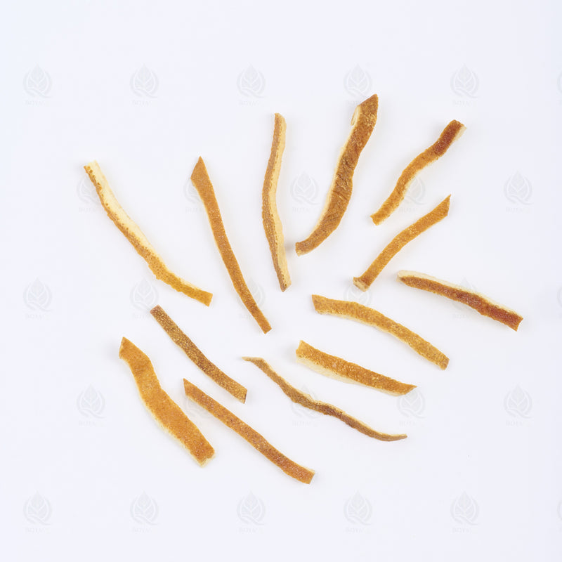 Écorce de Mandarine vieillie (Chen Pi) – standard, vue de dessus