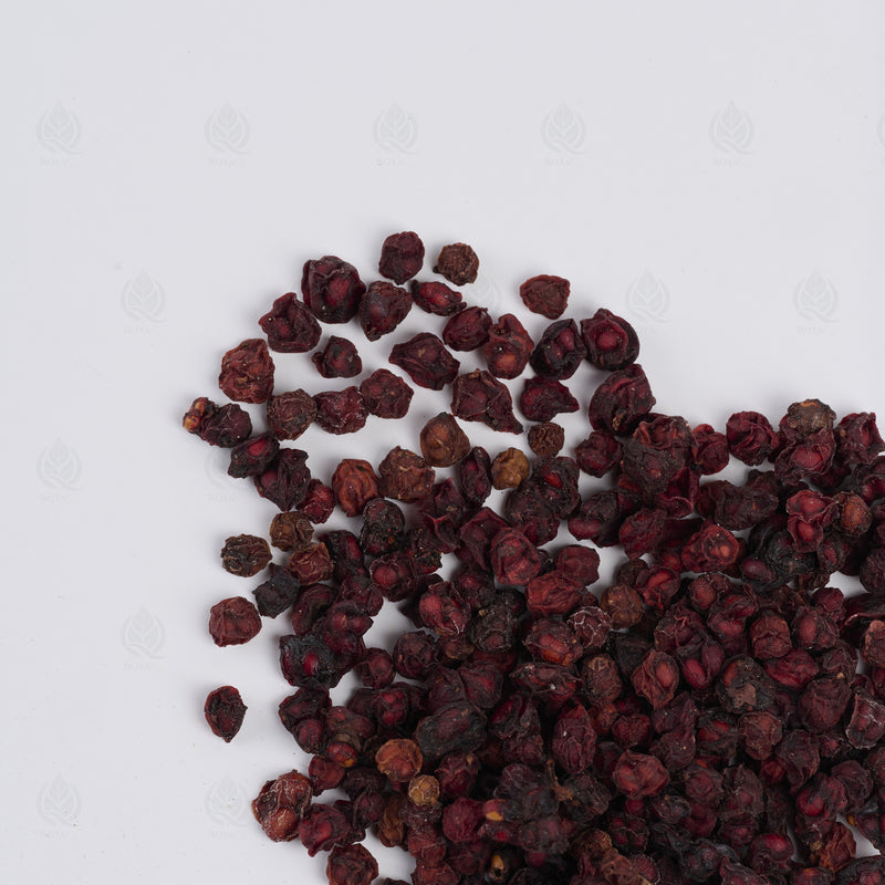 Baies aux Cinq Saveurs (Wu Wei Zi) – vue de dessus